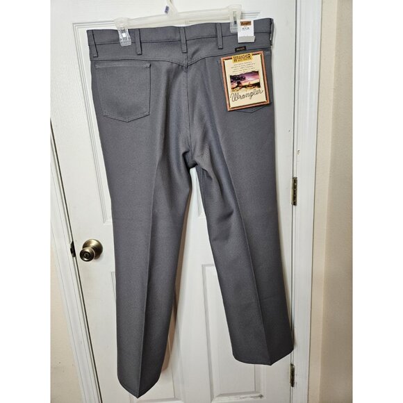 Wrangler Wrancher Dress Pants Mens 42x30 Gray Boot Cut Cowboy New NWT - Picture 1 of 8